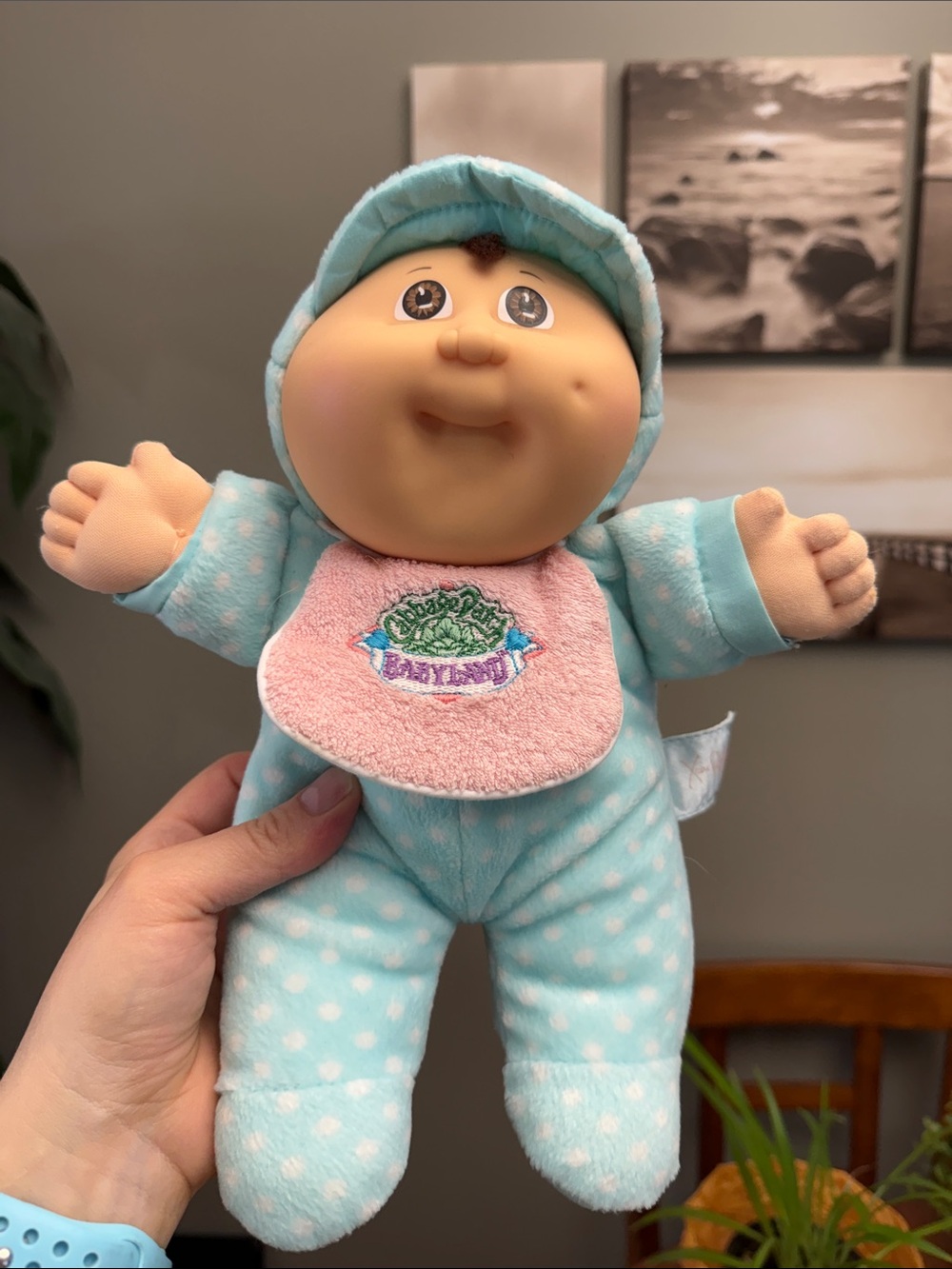 Vintage 1992 Cabbage Patch Kids Babyland plush doll Plush Baby Doll Polka Dot